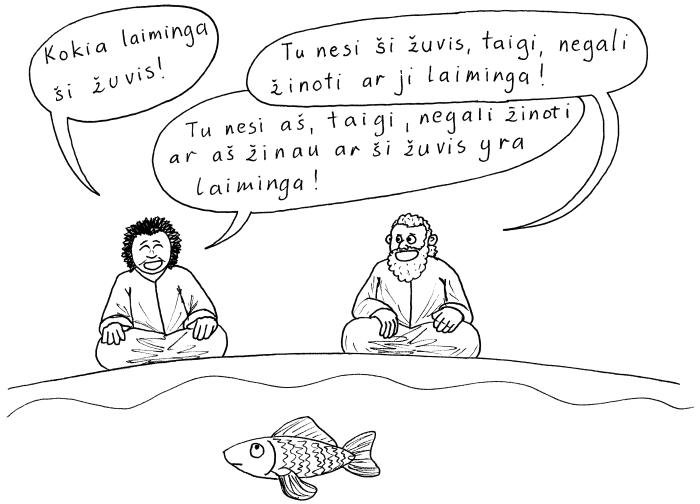 išminčiai ir žuvis
